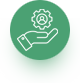 A service cog icon, reflective of Simpala the Salesforce integration consultants