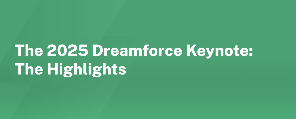 The 2025 Dreamforce Keynote: The Highlights